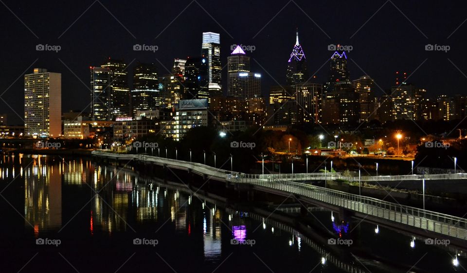 Philadelphia Skyline at Night