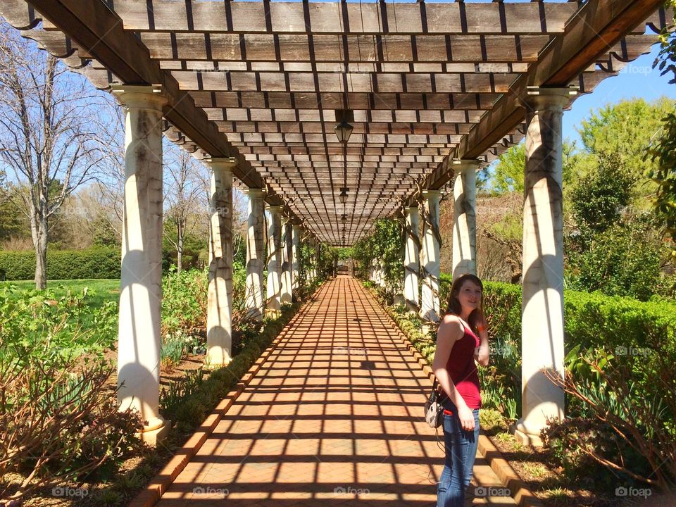 Covered Garden Walkway