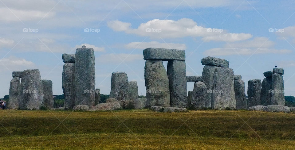 Stonehenge on a summers day.