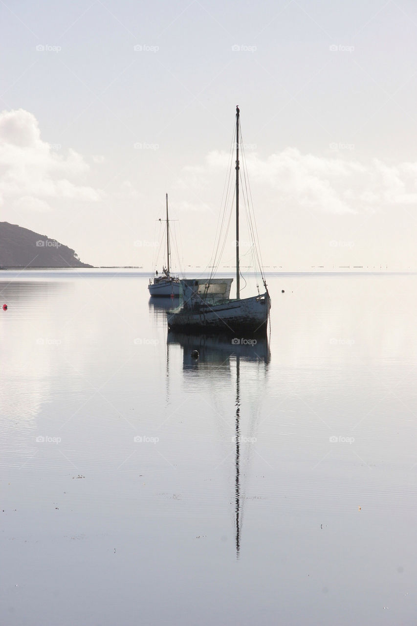 Sailboat at sea