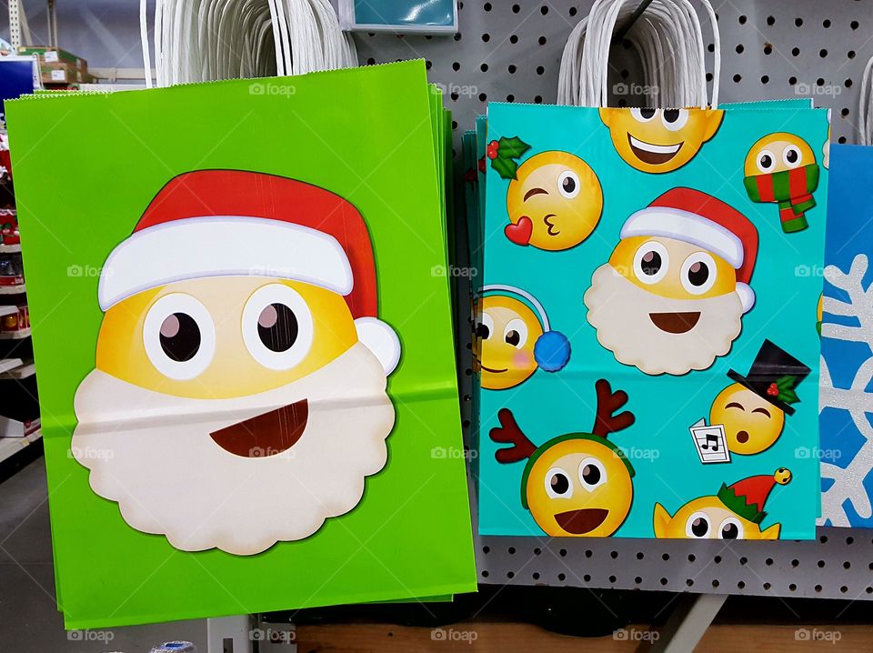 An emoji-Santa & his band of merry emoji-deer &... others lol.