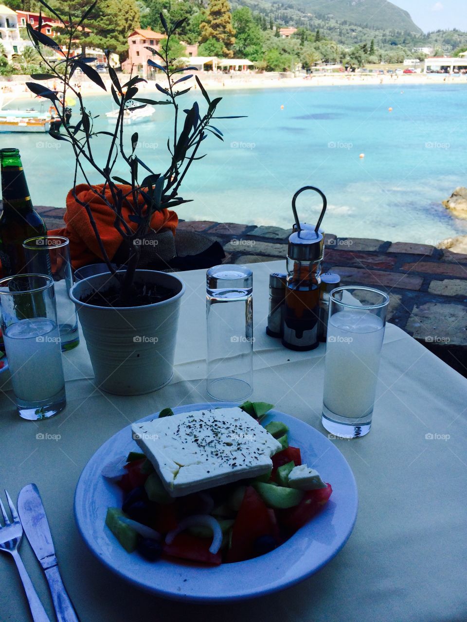 Perfect Lunch. Corfu, Greece