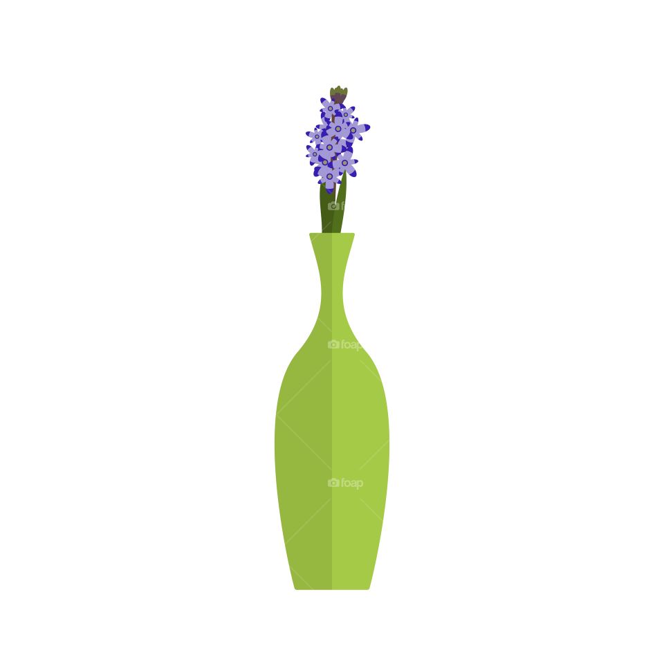 flowers in a pot illustration