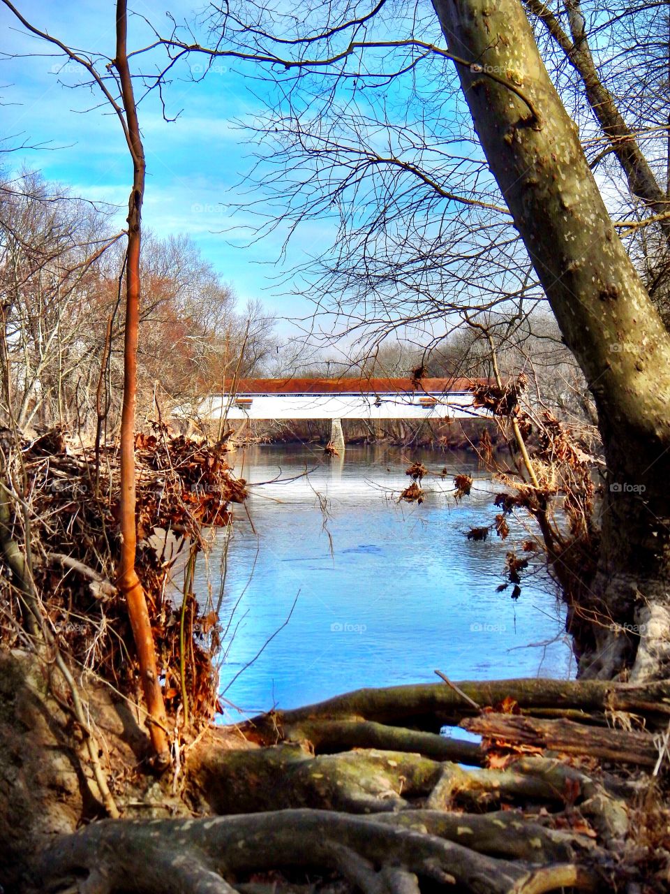 Beautiful Indiana covered bridge 