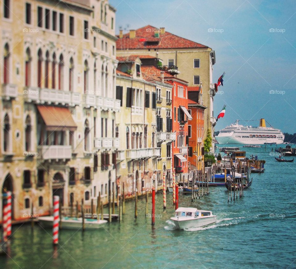 Venice with cruise ships