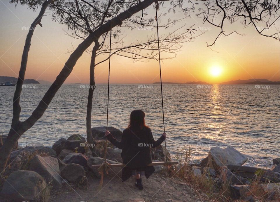 Beautiful sunset of the day