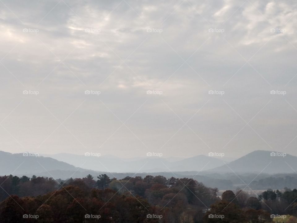 smokey grey sky from the wildfires nearby so not really a happy story