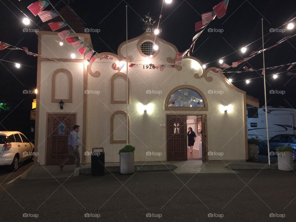 Chapel at night time