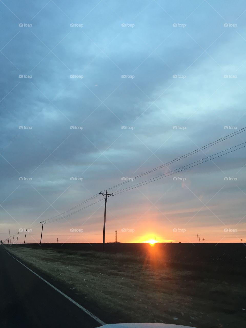 Sunrise on a drive