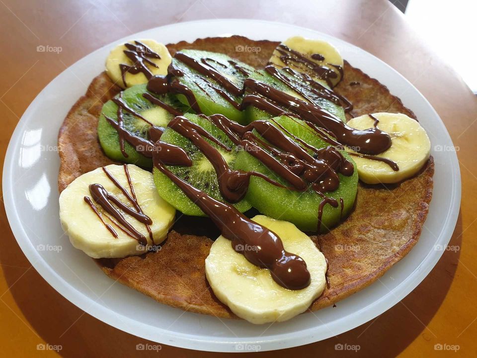 Pancake#sweet#fruits#yummy#chocolate