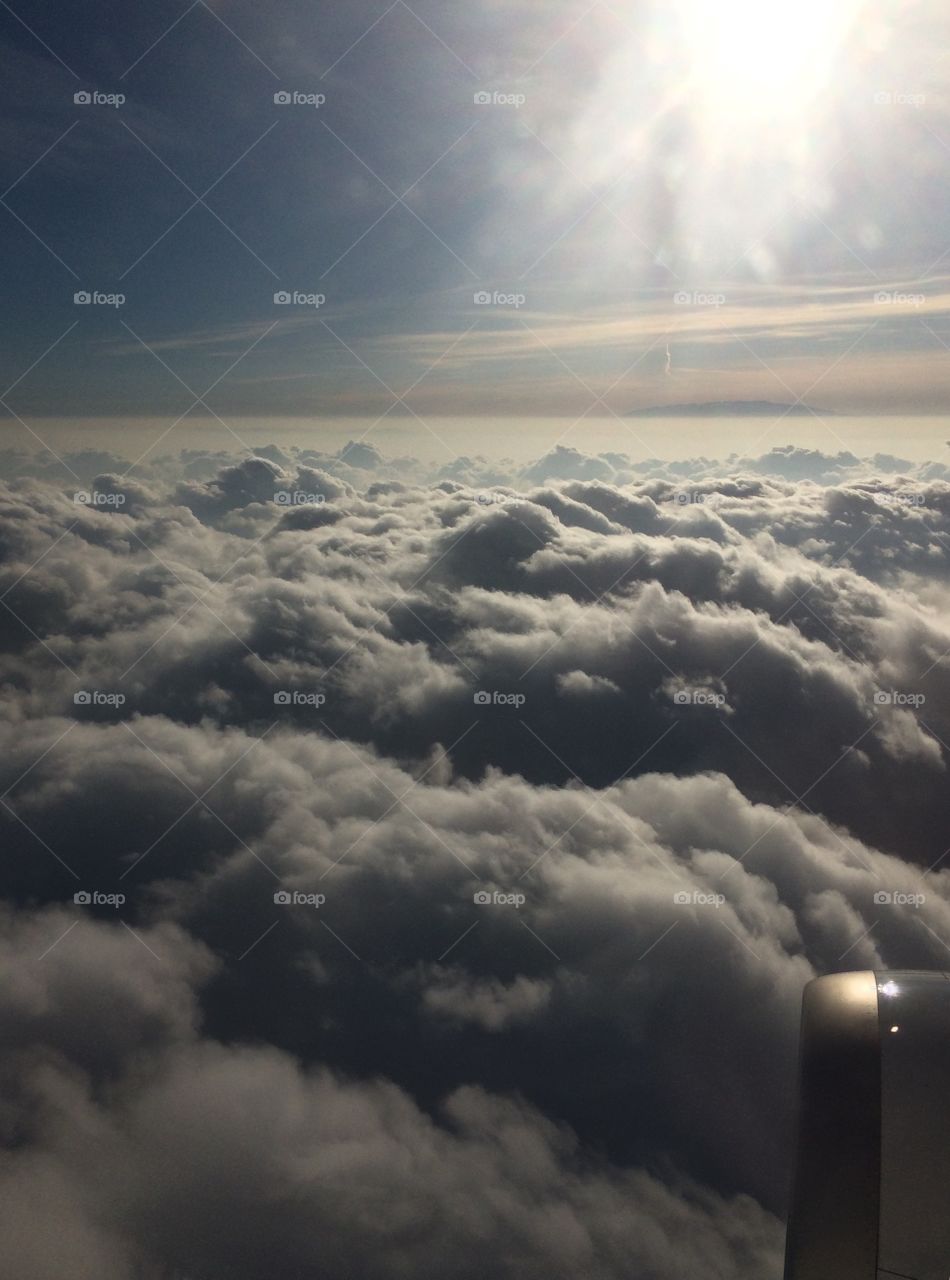 view of a commuter from aeroplane 