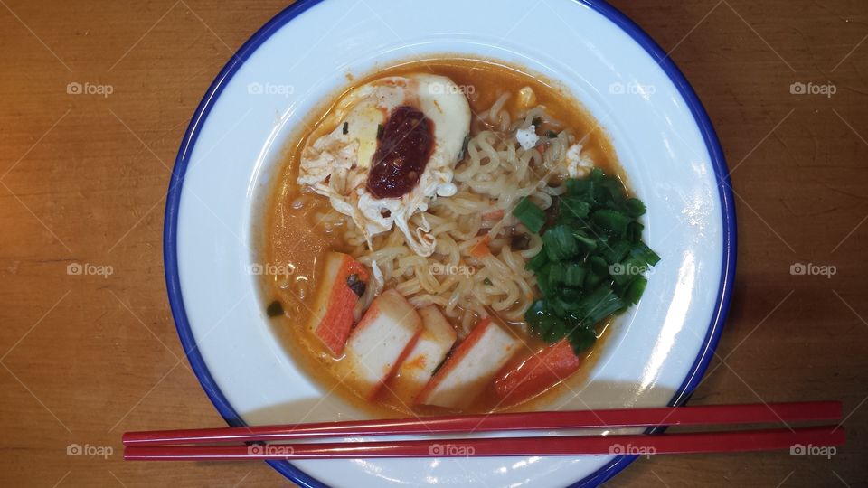 korean noodles for lunch