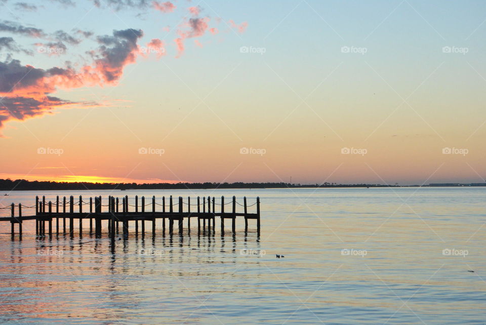 Sunset at the pier