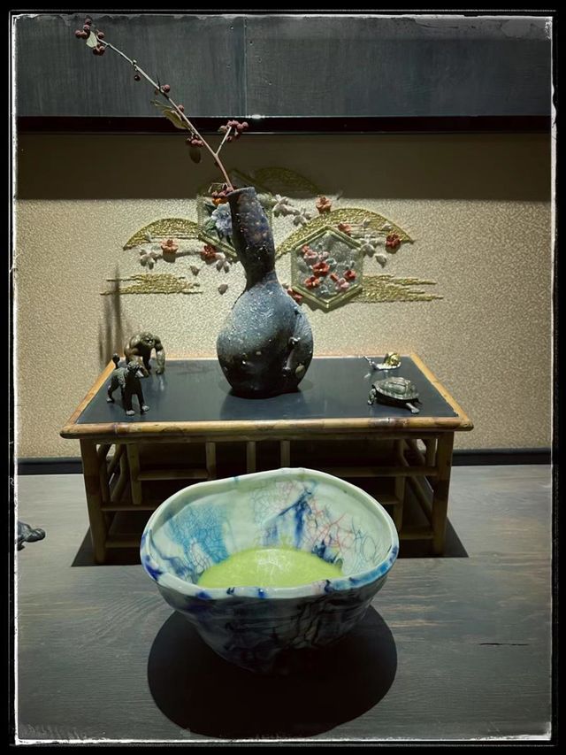 Green Tea and Flowers