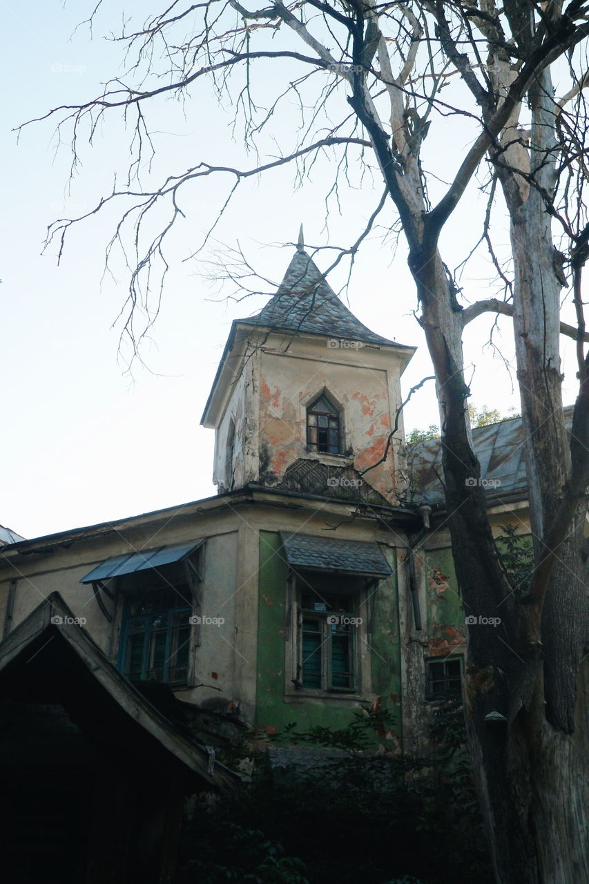 old abandoned building in Zhytomyr region, autumn 2018 (house Tereshchenkov)