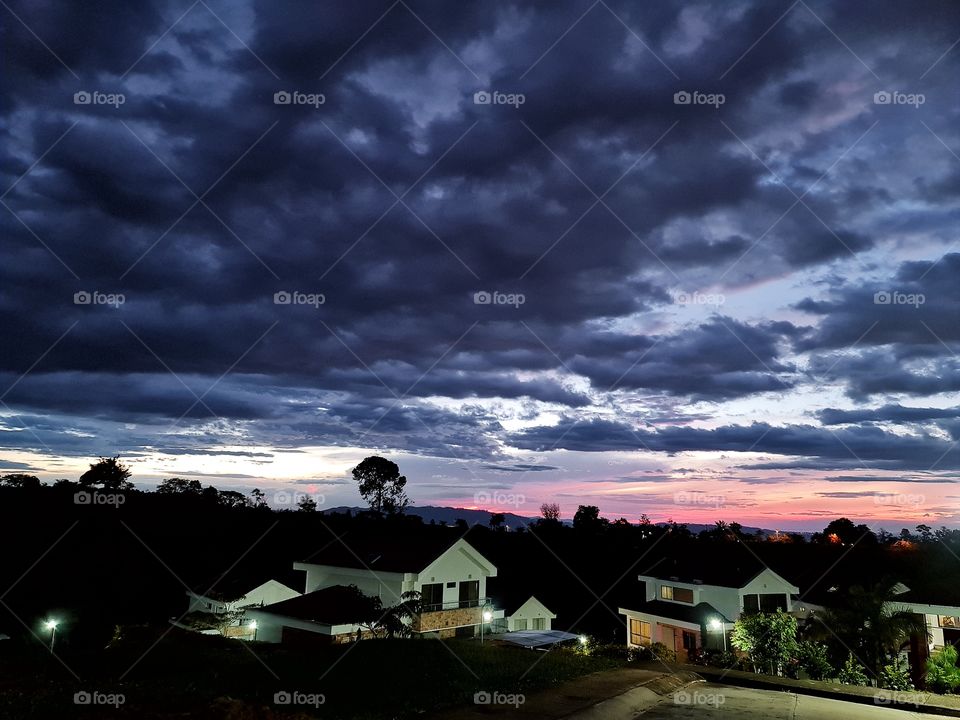 Atardecer en mi casa