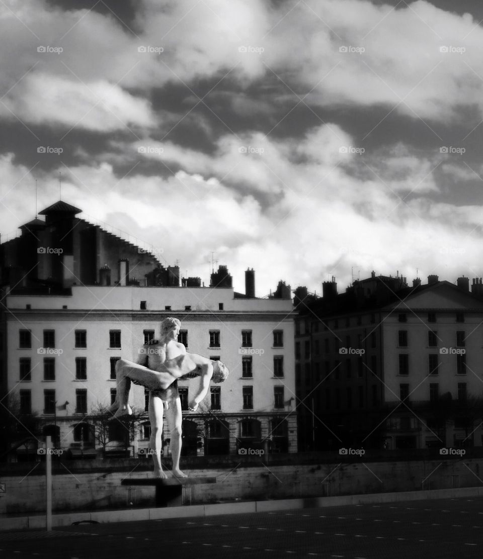 Men Statue in lyon