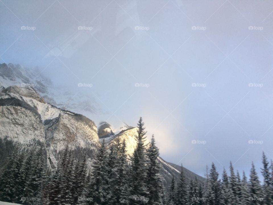 Snow, Mountain, Winter, Landscape, Wood