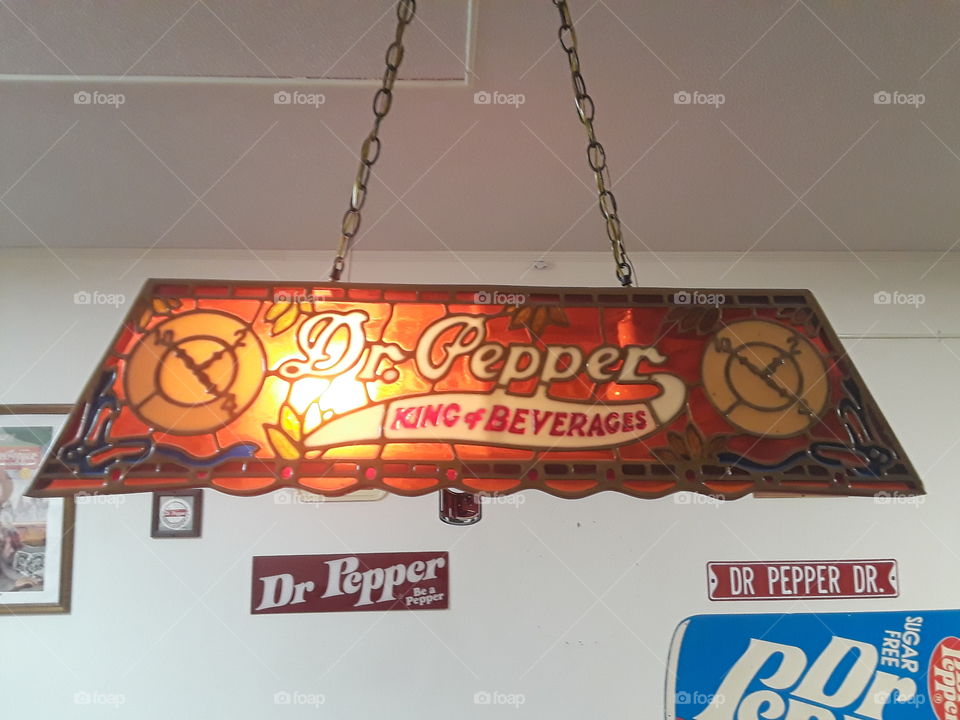 Dr. Pepper Hanging Light