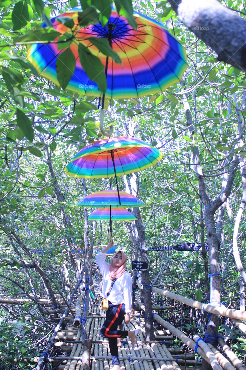 umbrella and girl