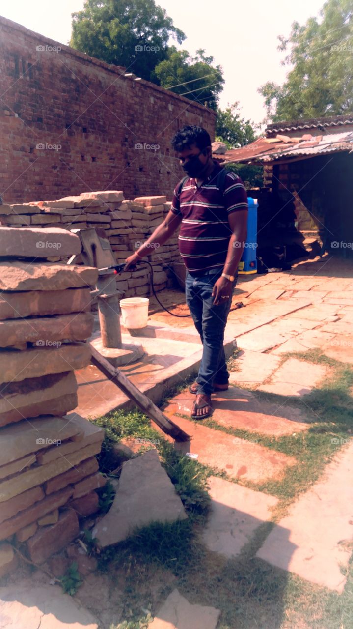 UP India Chakia Chandauli Rural Development Cleanliness Work