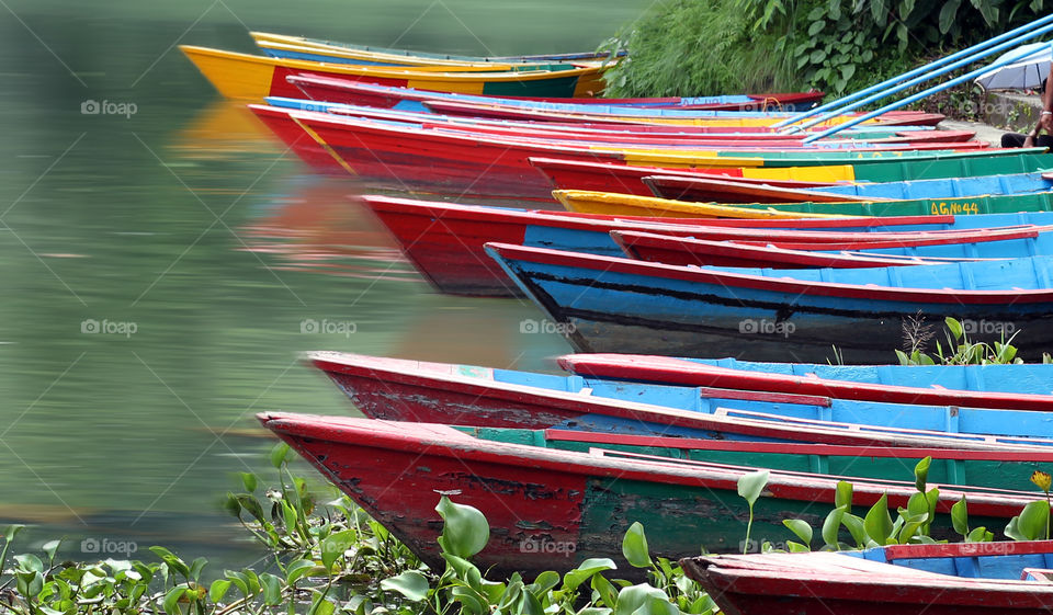 boats in moving water