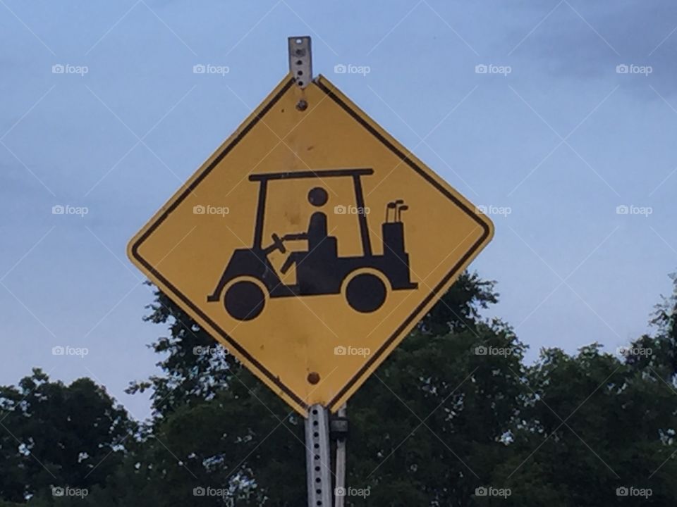 Golf cart crossing on the levee of the Illinois River, Mile Marker 66.