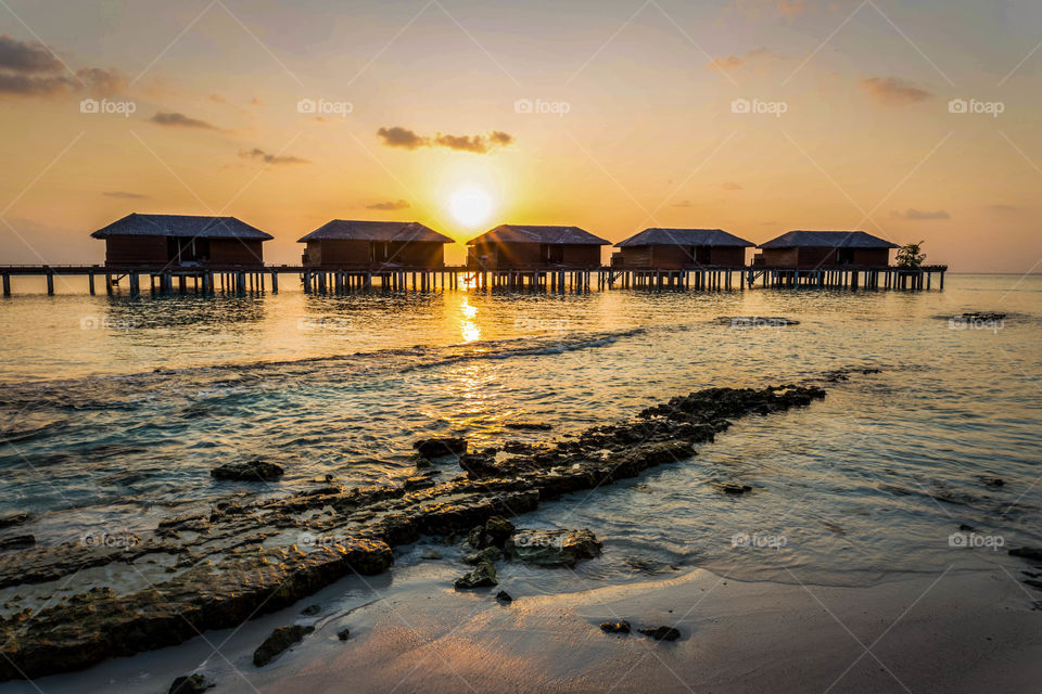 sunset maldives