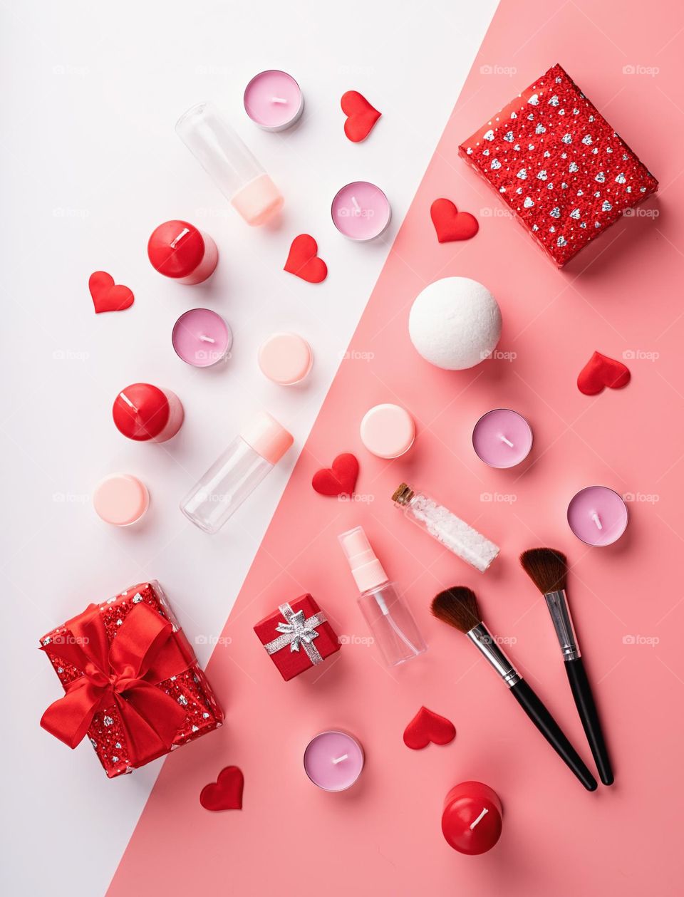 beauty products and cosmetics