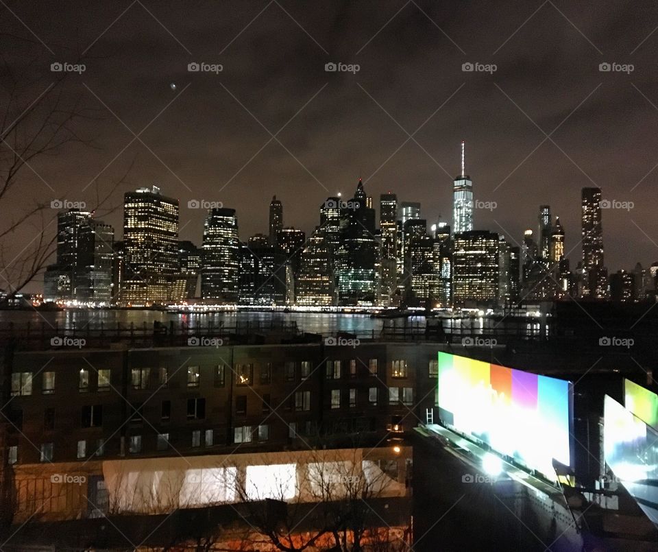 Manhattan skyline from Brooklyn