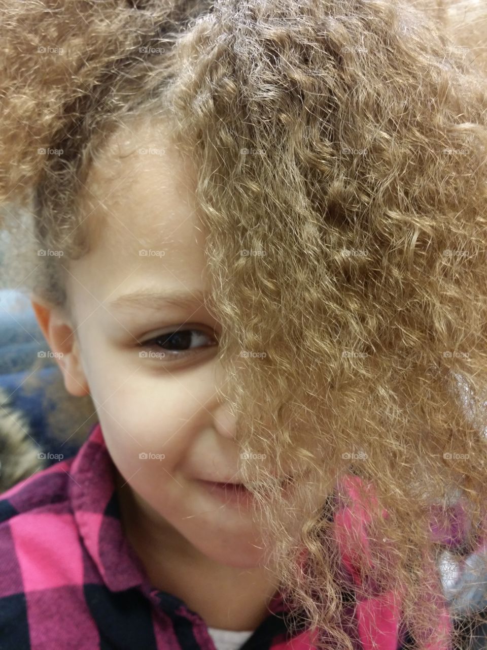 girl with Curly hair