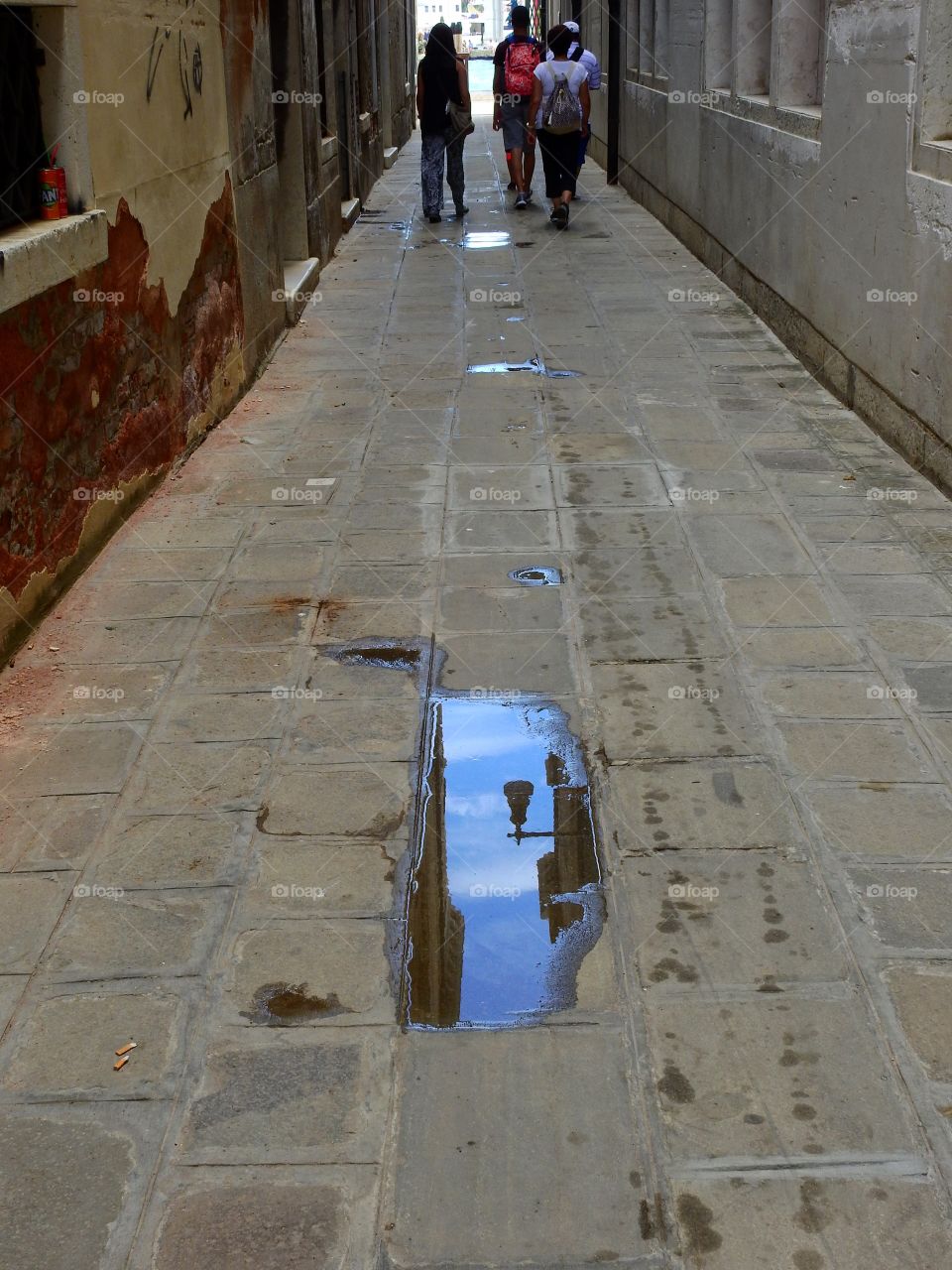 Puddle reflection