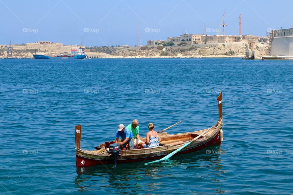 Beautiful canoe ride across the river from Valetta, Malta to the older part of the city. Stunning architecture and views on this scenic route, which is well worth the journey to the more traditional part of the city. 