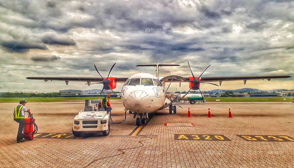 Location: Subang Jaya Airport, Malaysia.
Photo taken using Samsung phone