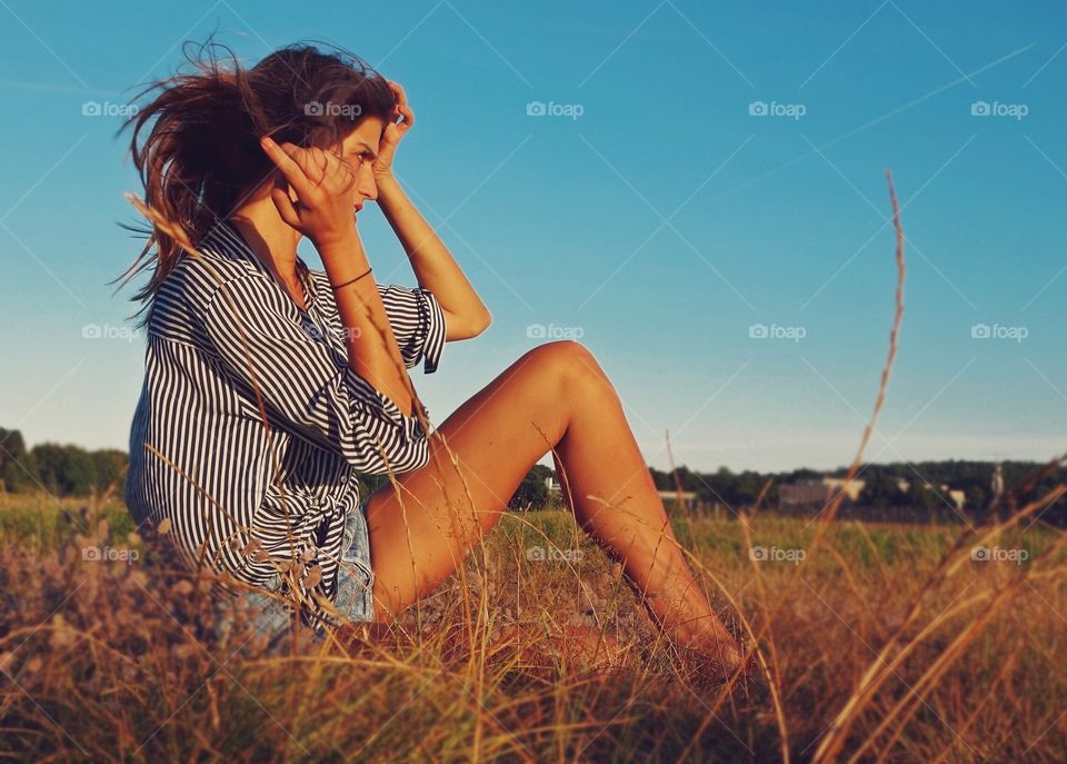 Golden hour golden woman. The rare golden hour in sweden appears to be going strong now during this late Indian summer. Captured today 20150821