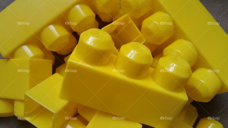 Yellow building blocks