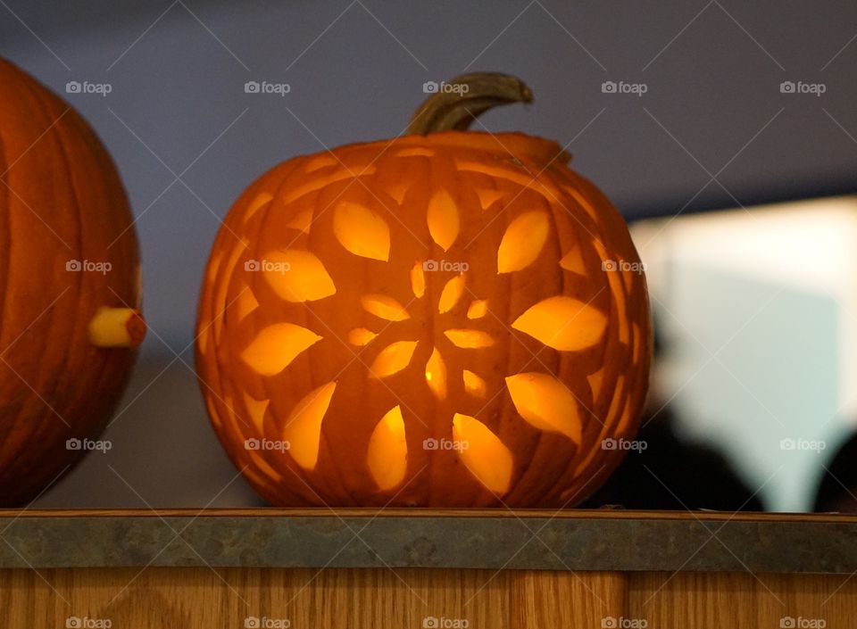 Halloween pumpkin carving 