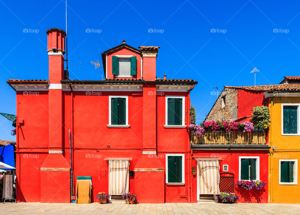 Colorful houses & buildings. Colorful houses & buildings on Burano island, Venice, Italy