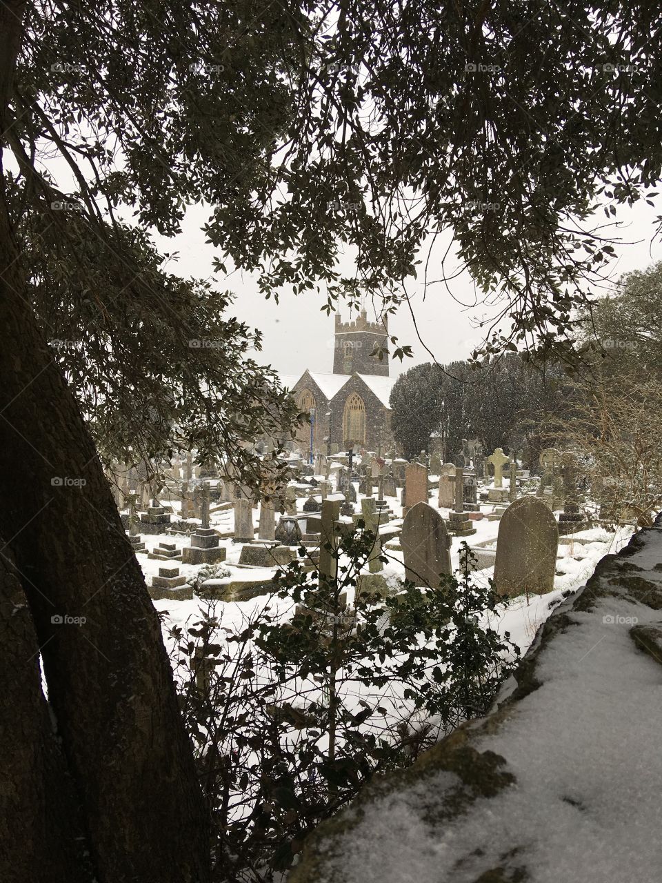 Becoming a favourite spot of mine and now it’s under a blanket of snow, it’s a beauty. The Parish Church in Ilfracombe North Devon.