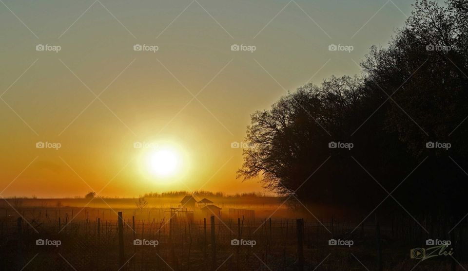 great landscape at sunset