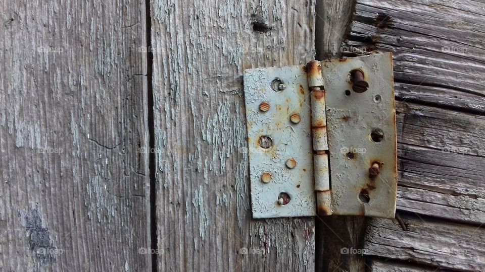 old wooden door rust hinge rustic abandoned vintage