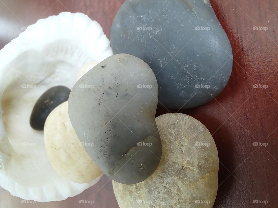 stones of different shapes and colors