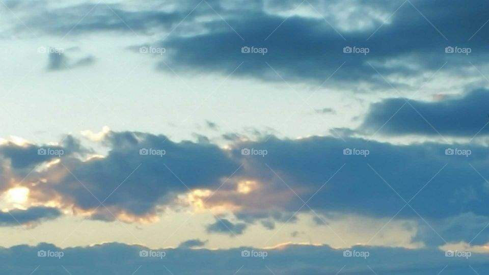 Clouds at sunset