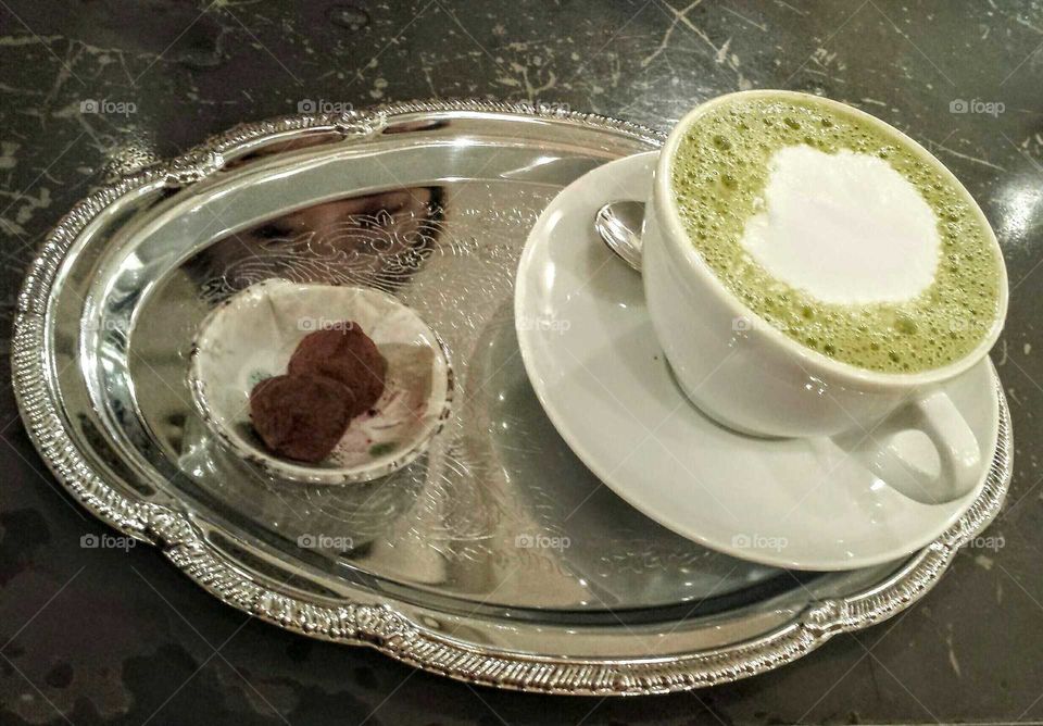 green tea latte