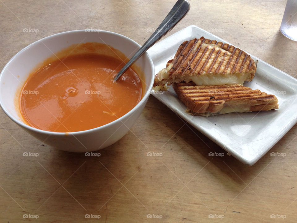 food soup tomato cheese by ottilia1