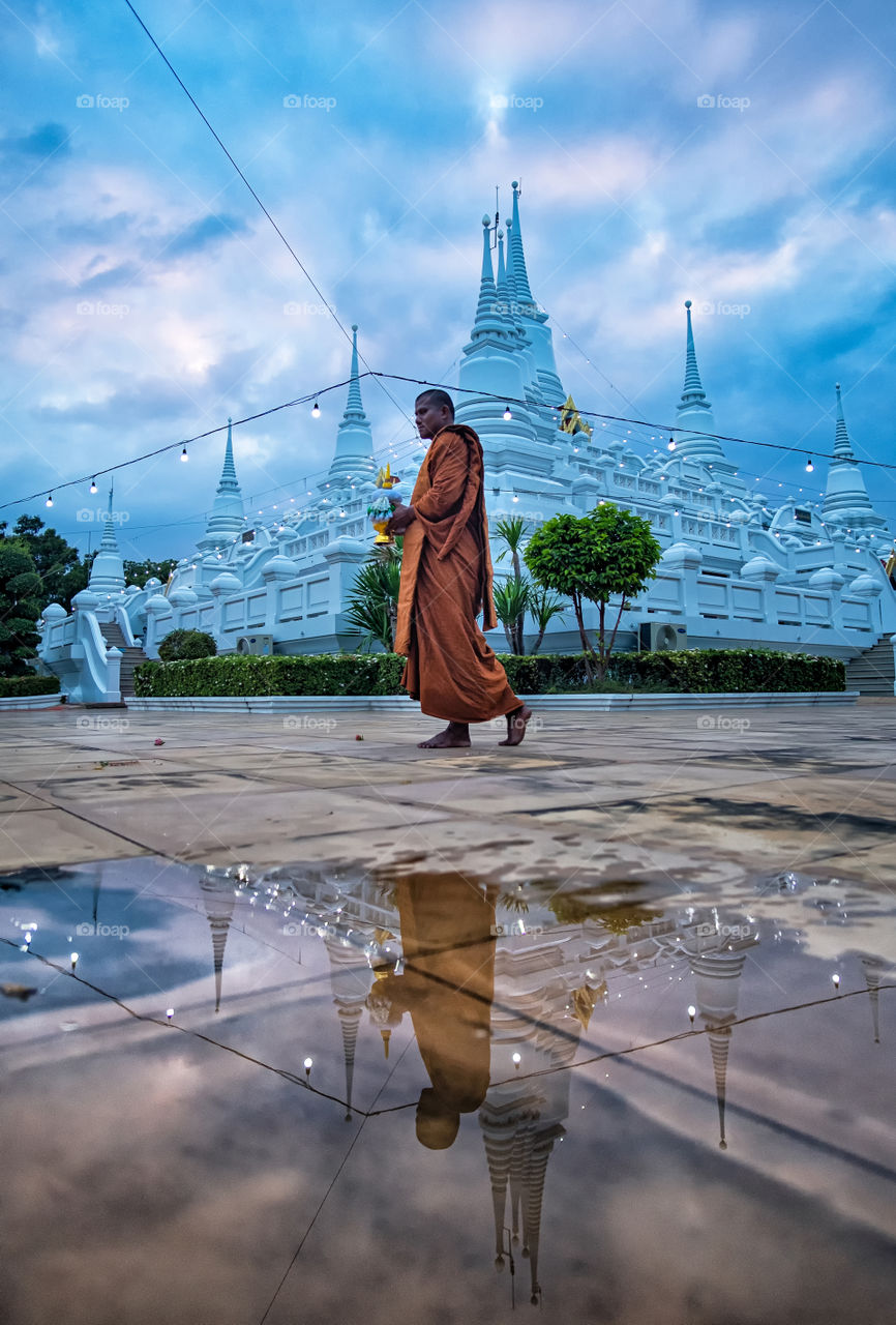 Monk and Pagoda