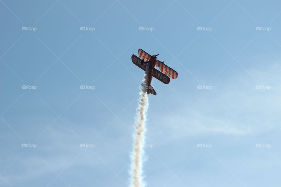 Biplane. Bristol international Balloon Fiesta