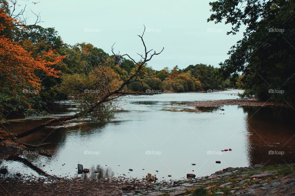 Idyllic lake at inverness