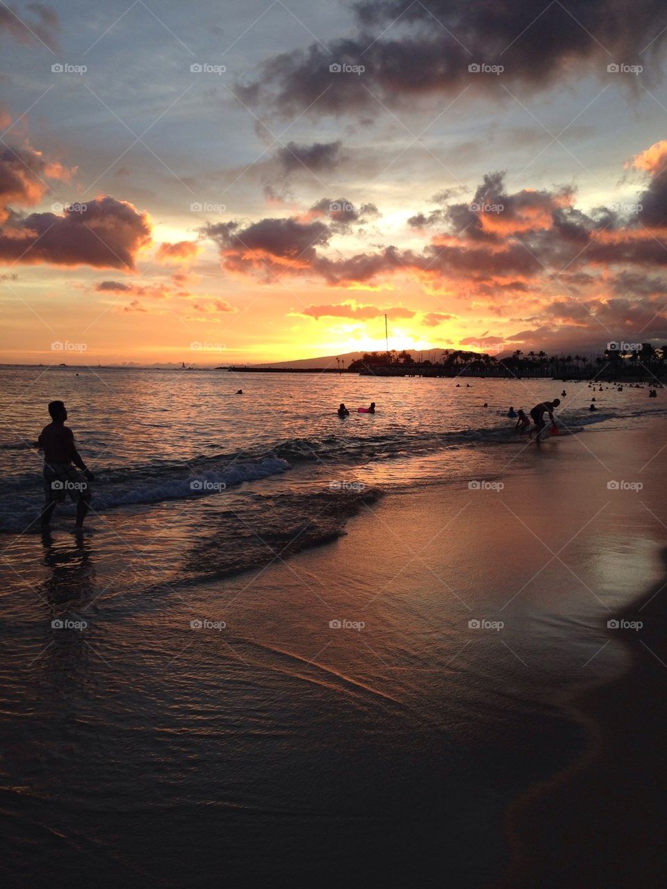 The Gorgeous Sunset on 4th of July