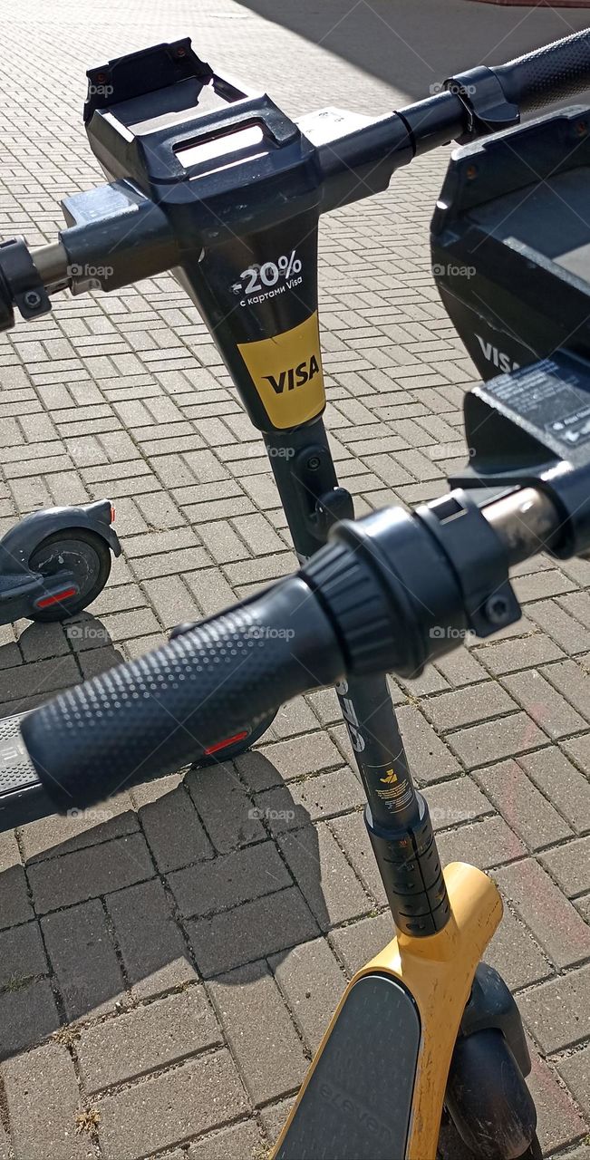 electric scooter on a street